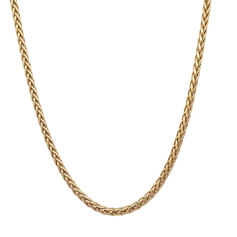 20" Wheat Chain in Yellow Gold