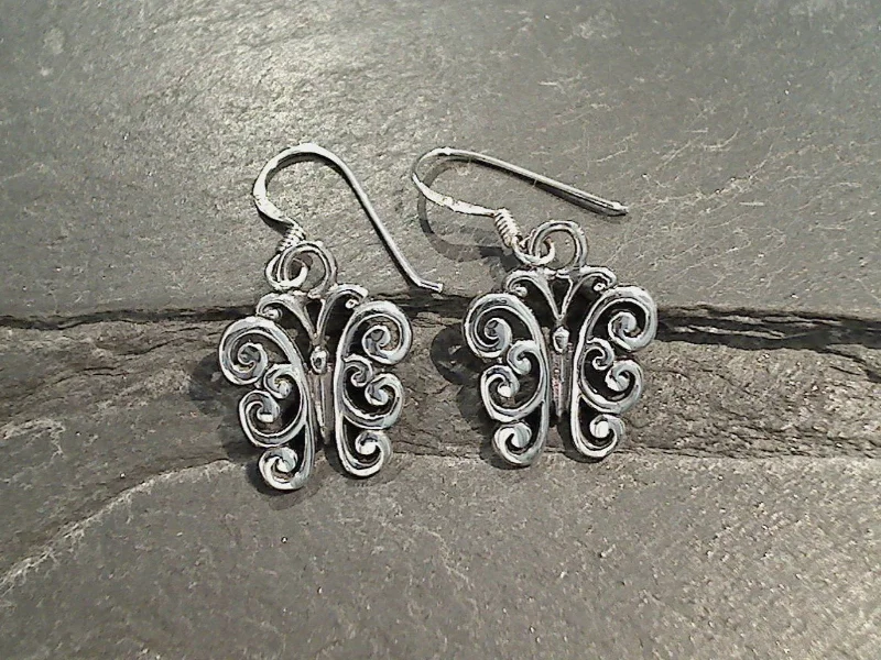 Sterling Silver Butterfly Earrings