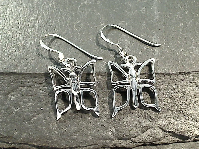 Sterling Silver Butterfly Earrings