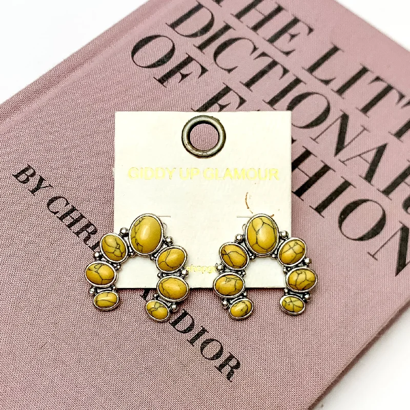 Cow Town Earrings in Yellow