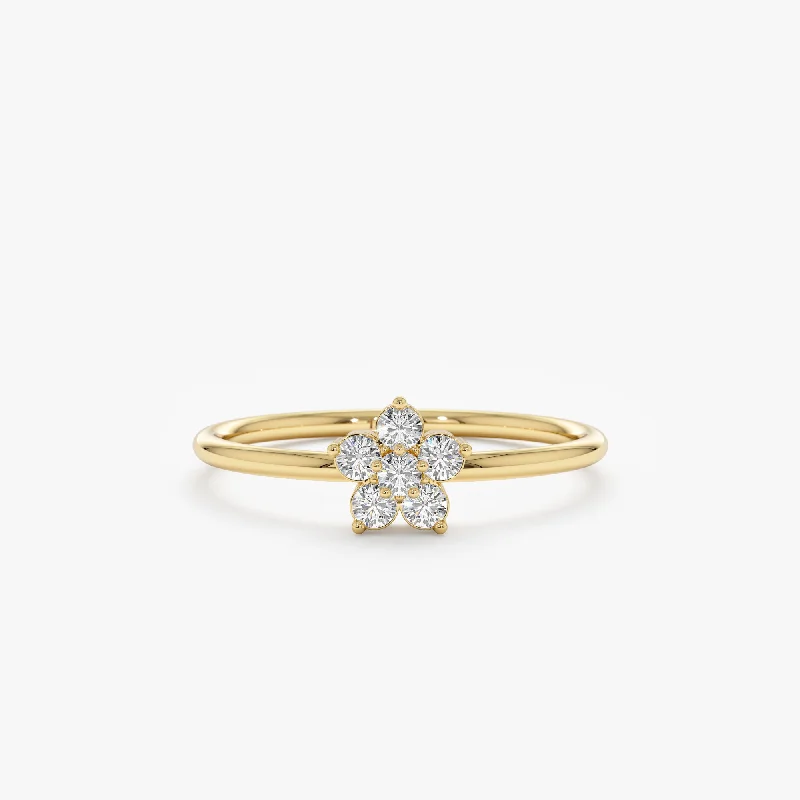 Diamond Flower Ring, Alondra