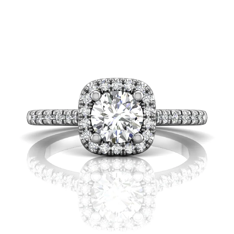 Round Brilliant Halo Engagement Ring