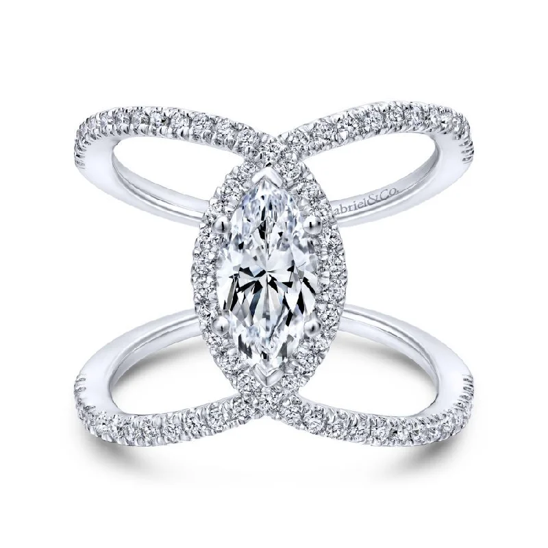 Aurora Marquise Engagement Ring Setting