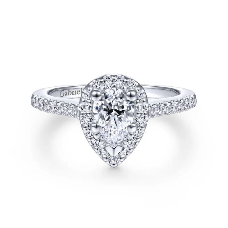 Paige Pear Engagement Ring Setting