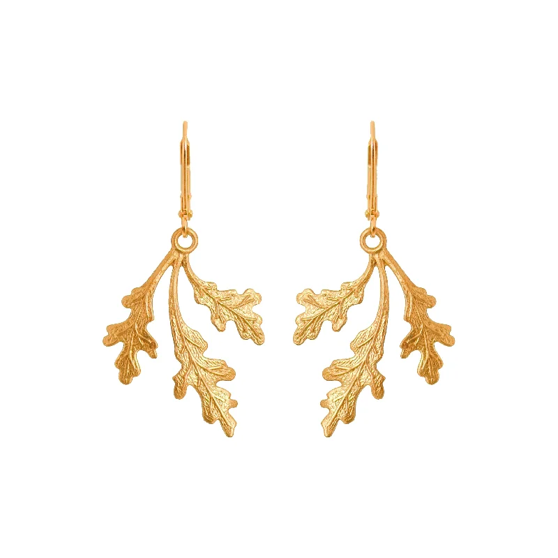 Golden Oak Earrings