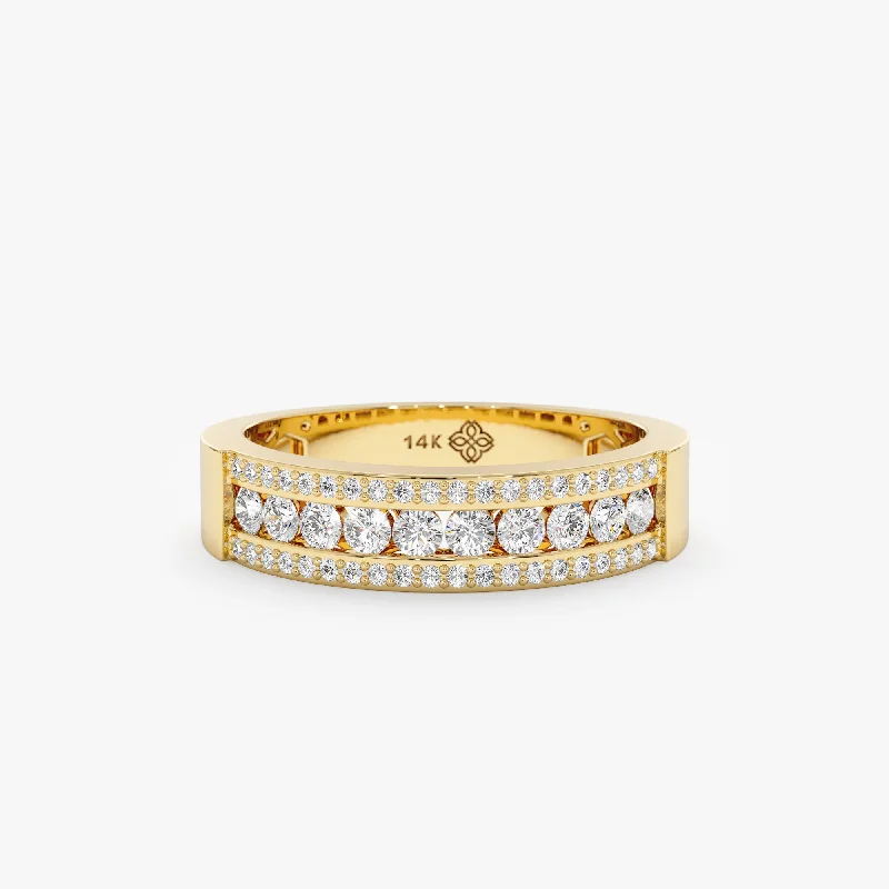 Natural Diamond Cigar Band, Ana