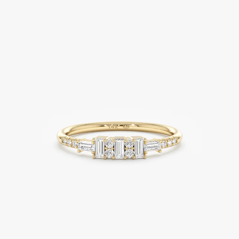 Natural Diamond Cluster Ring, Aella