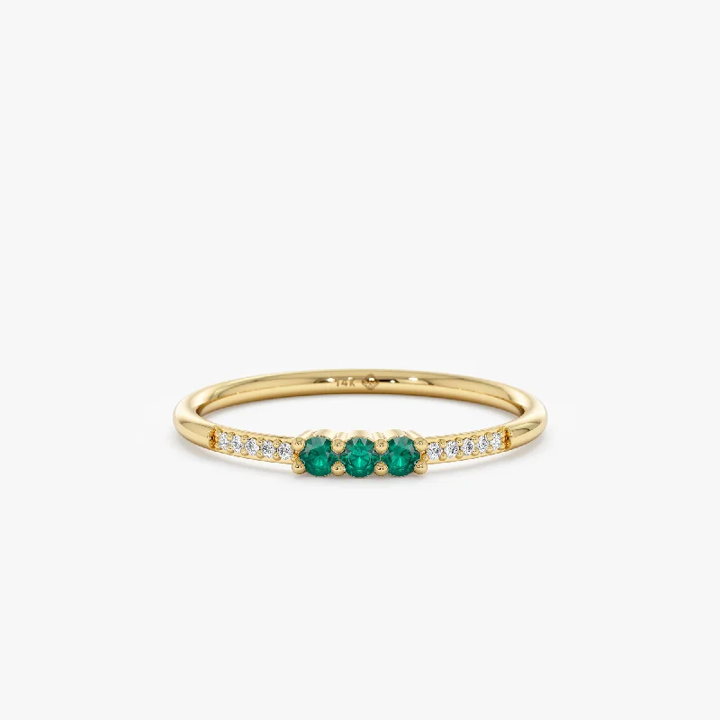 Natural Emerald and Diamond Ring, Jamie