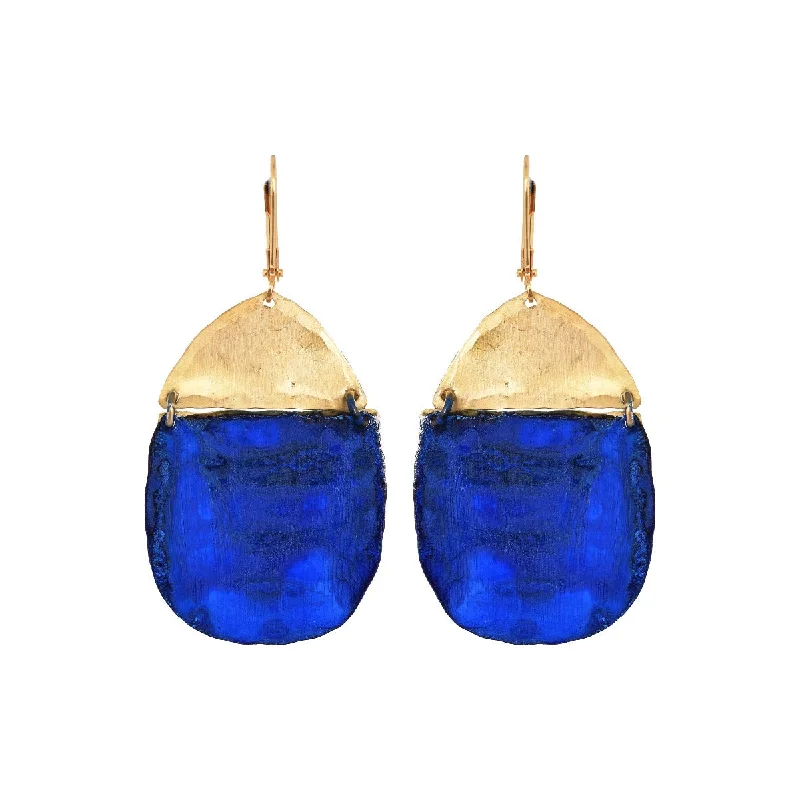 Navy Inika Earrings