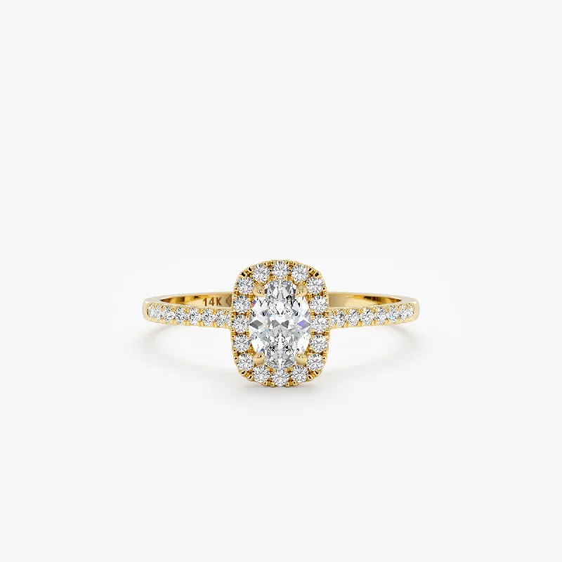 Oval Diamond Engagement Ring, Zara