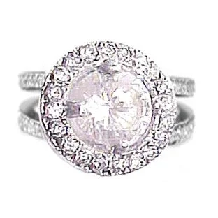 Patricia Split Shank Center Diamond Cocktail Ring