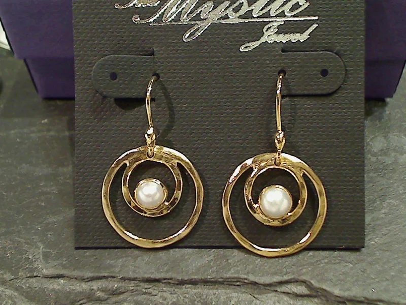 Pearl, Gold Plated Earrings