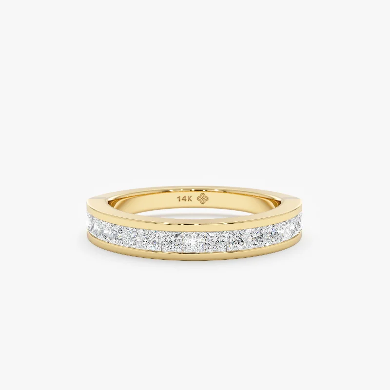 Princess-Cut Diamond Half Eternity Ring, Paloma