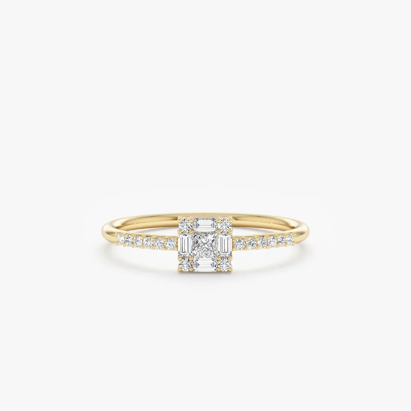 Princess-Cut Diamond Engagement Ring, Laura