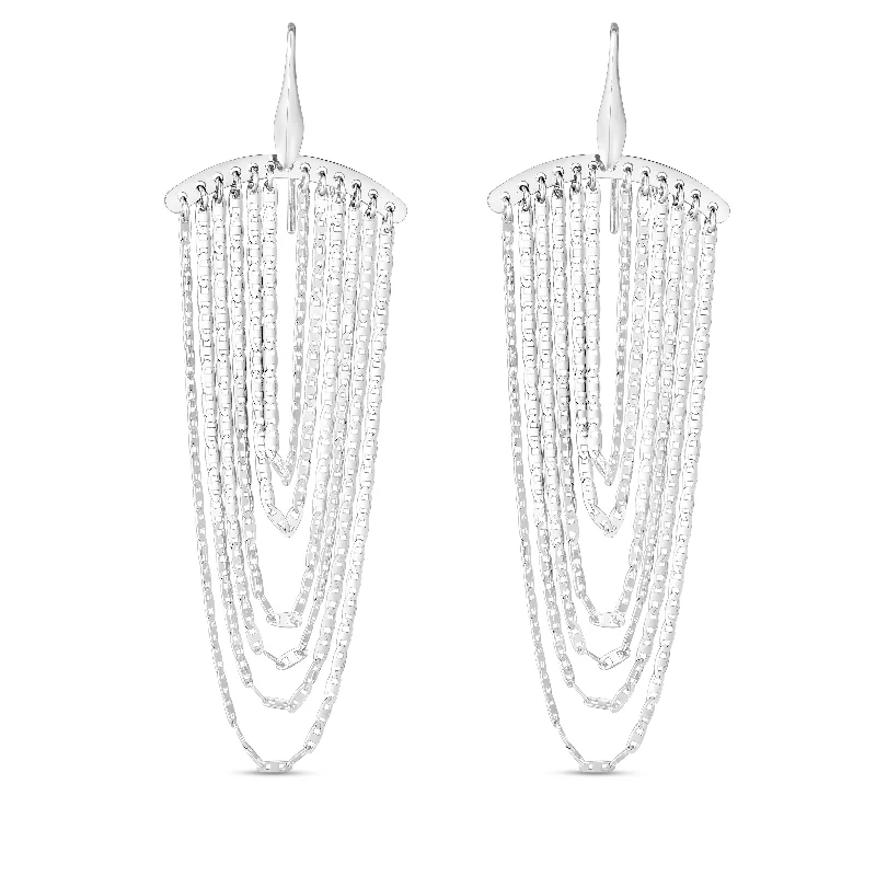 Sterling Silver Chandelier Earrings