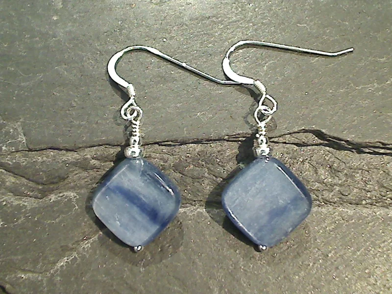 Kyanite Sterling Silver Earrings