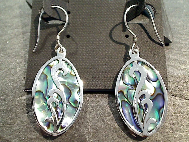 Abalone, Sterling Silver Earrings