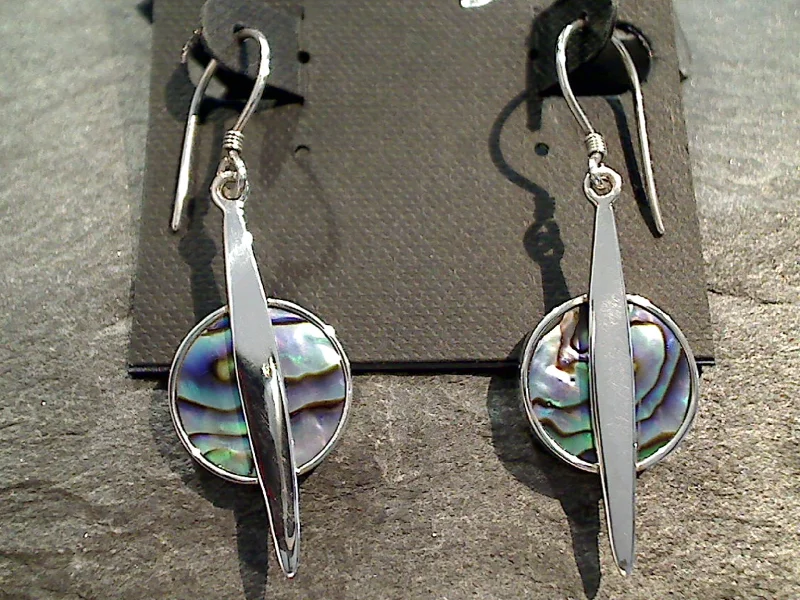 Abalone, Sterling Silver Earrings