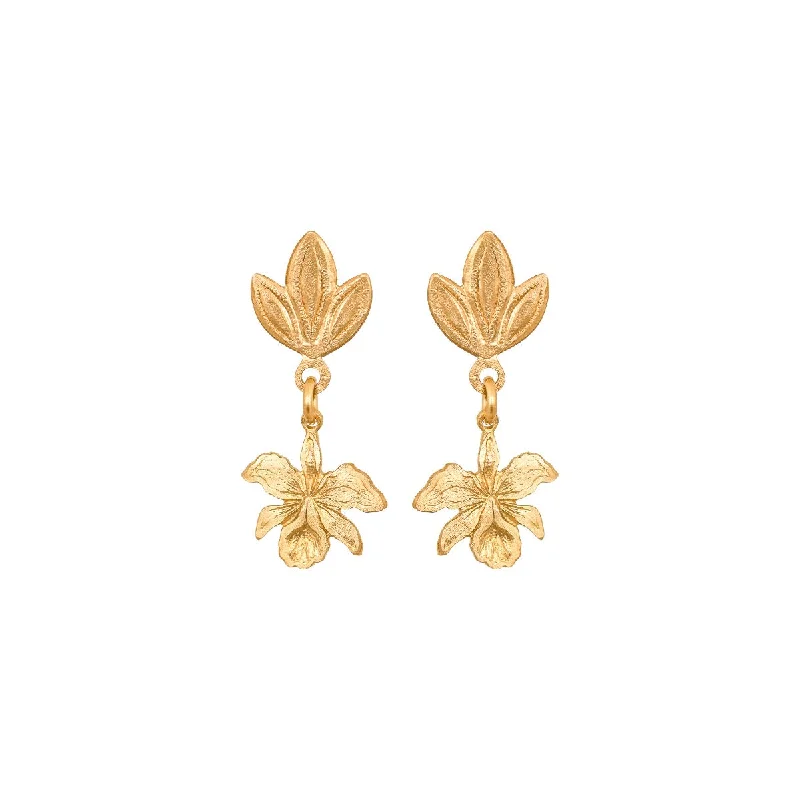 Wee Laelia Orchid Earrings