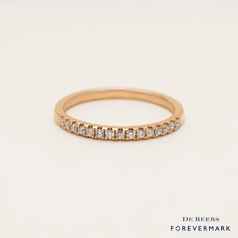 Forevermark Petite Micro Pave Diamond Band in 18kt Rose Gold (1/7ct tw)