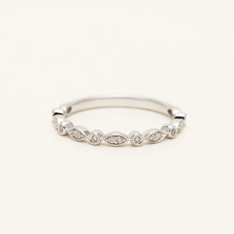 Diamond Band in 14kt White Gold (1/10ct tw)