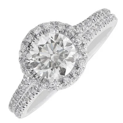 Diamond Engagement Ring in 18kt White Gold (1 3/8ct tw)