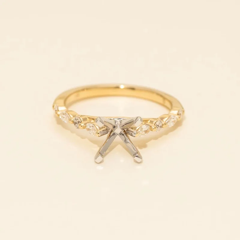 Diamond Engagement Ring Setting in 14kt Yellow Gold (1/3ct tw)