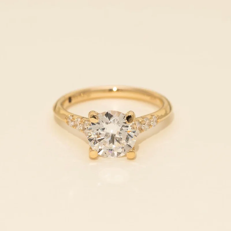 Fana Classic Diamond Engagement Ring Setting in 14kt Yellow Gold (5/8ct tw)