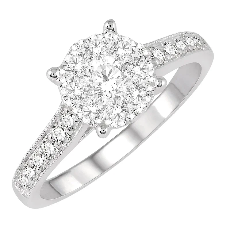 Lovebright Diamond Engagement Ring in 14kt White Gold (3/4ct tw)