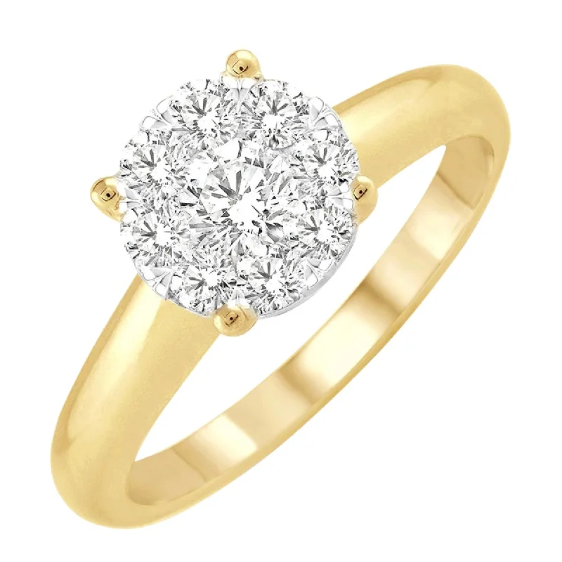 Lovebright Diamond Engagement Ring in 14kt Yellow Gold (1/4ct tw)