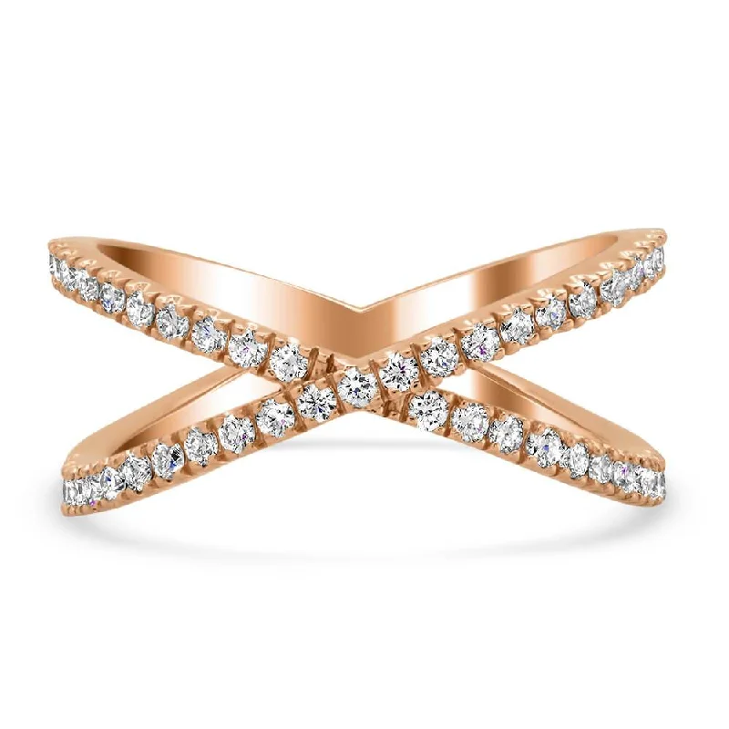 X Pave Diamond Band