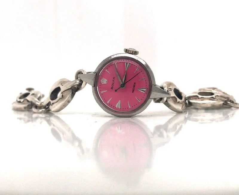 1958 Rolex mini 20mm Bubble Gum X Glenn Bradford Sterling Bracelet