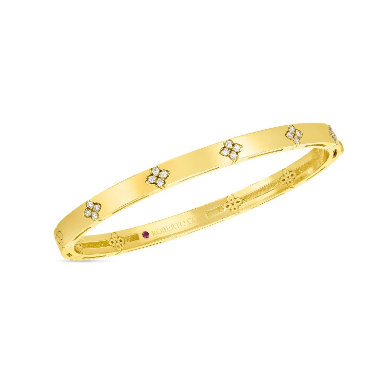 Love in Verona Bangle with Diamonds (Narrow Version)