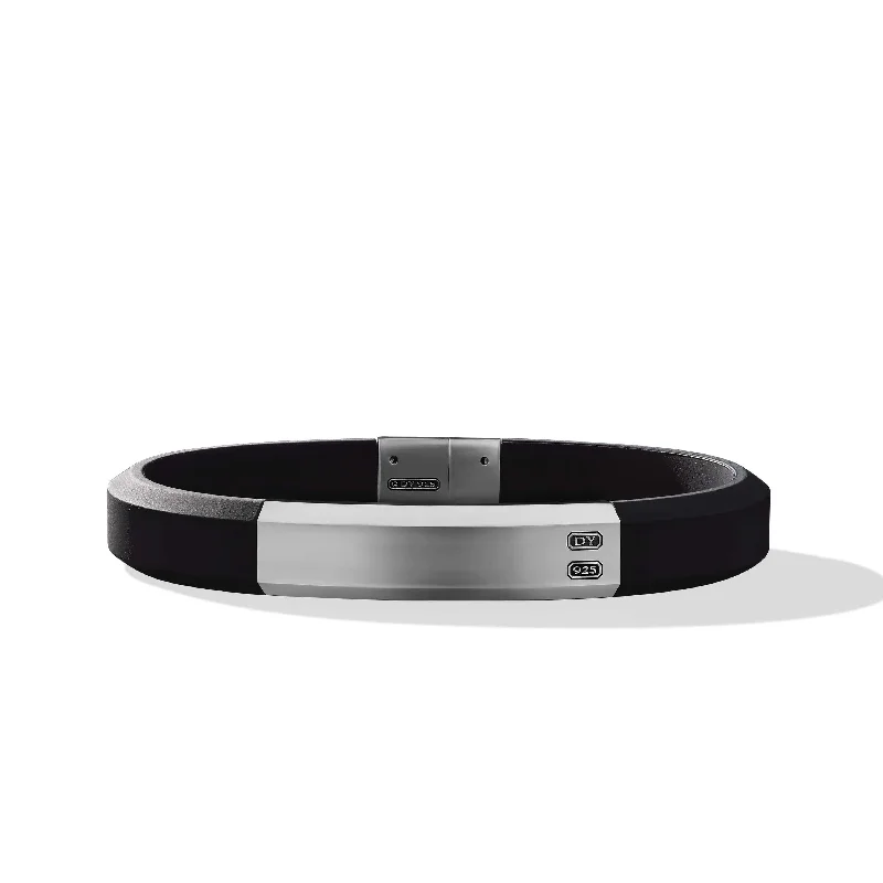 Streamline ID Black Rubber Bracelet