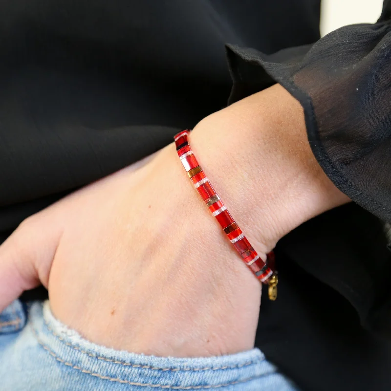 CRIMSON - Tila Bead Bracelet | Single