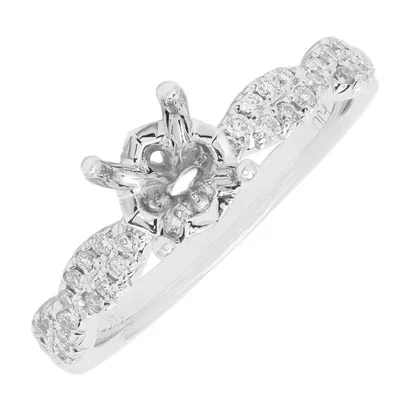 Daydream Diamond Engagement Ring Twist Setting in 14kt White Gold (1/4ct tw)