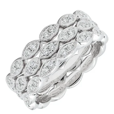 Diamond Band in 14kt White Gold (3/8ct tw)