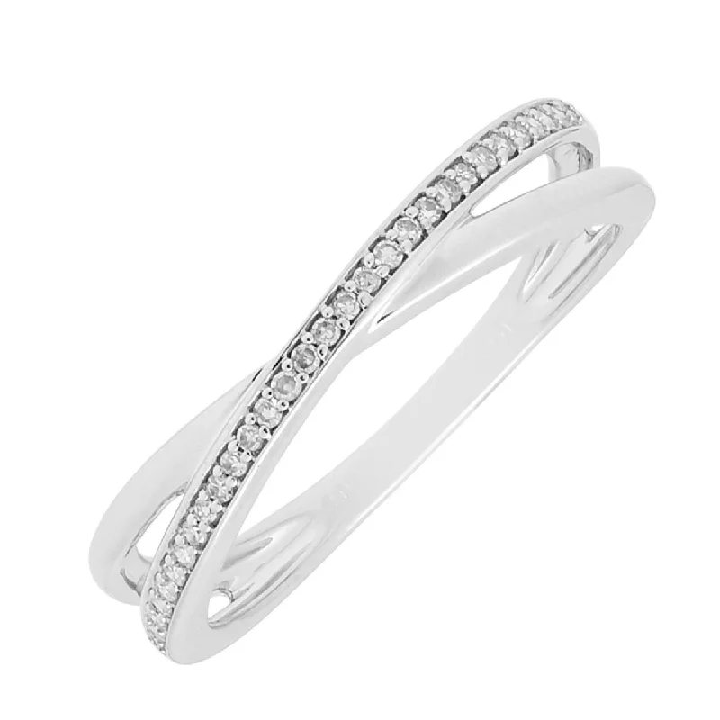 Diamond Fashion Ring in 10kt White Gold (1/10ct tw)