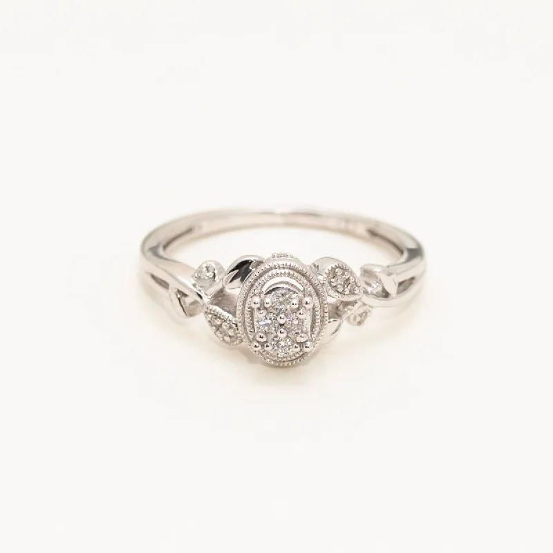 Diamond Fashion Ring in Sterling Silver (1/10ct tw)