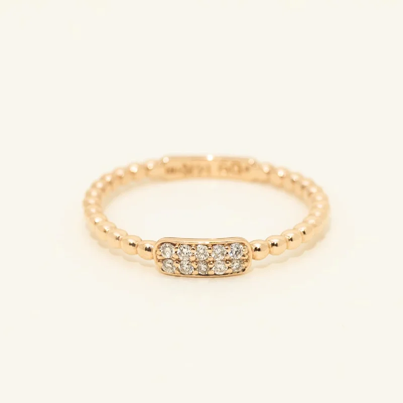 Diamond Stacking Ring in 14kt Rose Gold (1/20ct tw)