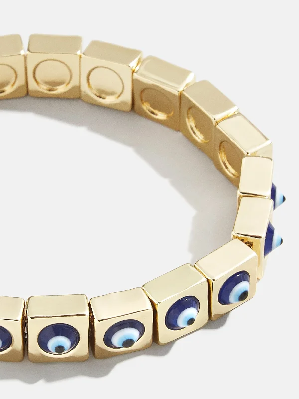 Evil Eye On Repeat Bracelet - Blue/Gold