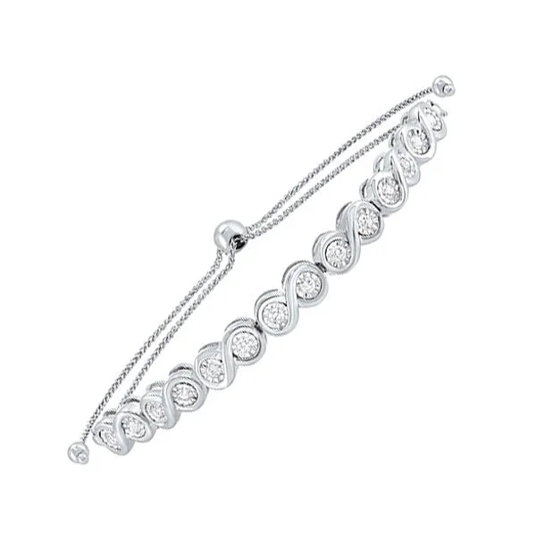 10KT WHITE GOLD DIAMOND (1/2CTW) BRACELET