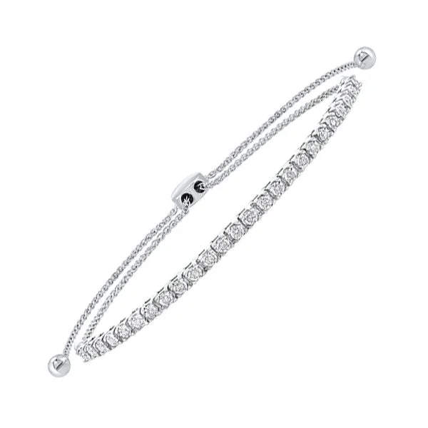 14KT WHITE GOLD DIAMOND (1/4CTW) BRACELET