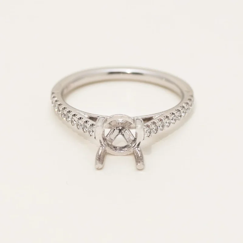 Forevermark Diamond Engagement Ring Setting in 18kt White Gold (1/5ct tw)