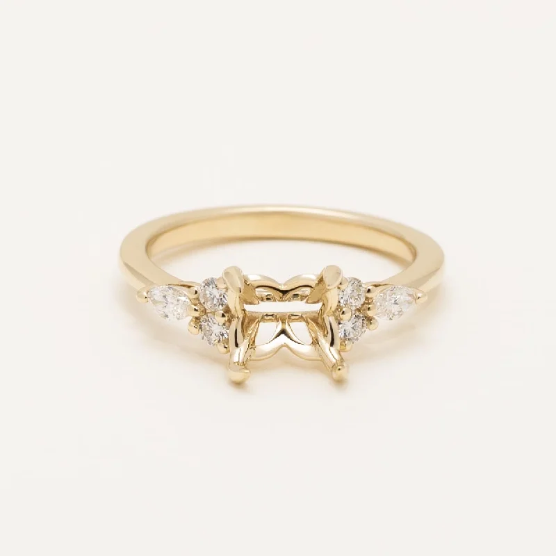 Gabriel Diamond Engagement Ring Setting in 14kt Yellow Gold (1/4ct tw)