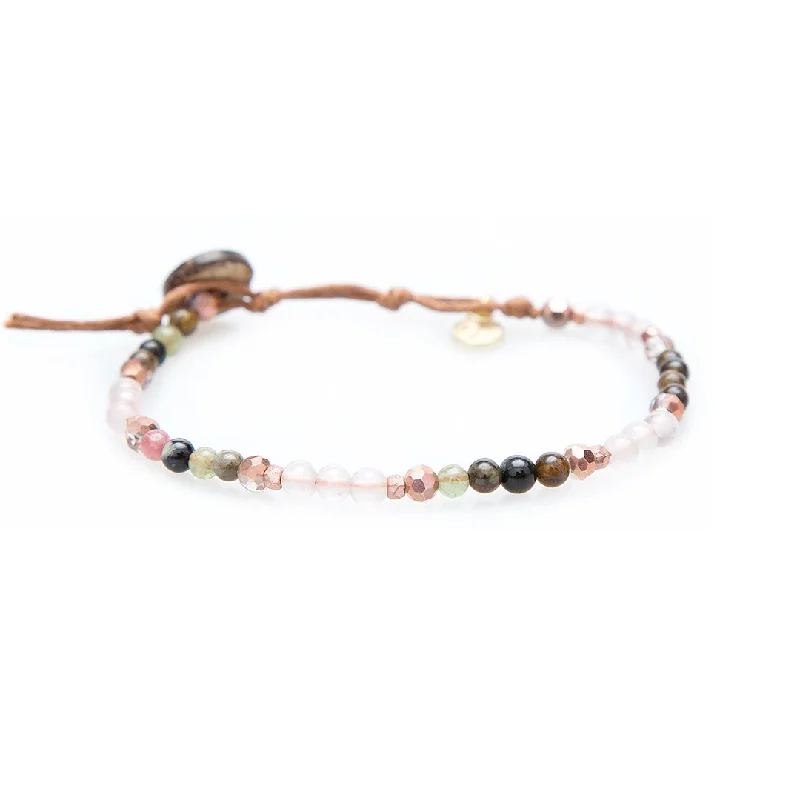 Love + Happiness 4mm Healing Bracelet