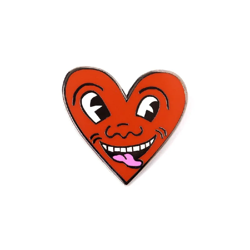 Haring Heart Pin