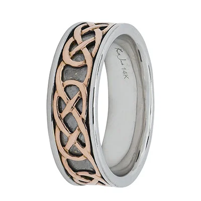 Keith Jack Mens Ring in 14kt Rose Gold