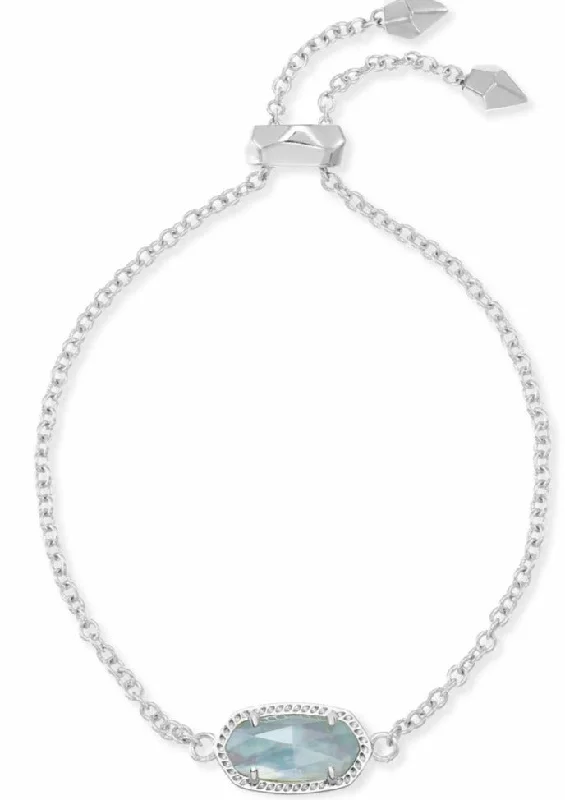 Kendra Scott Elaina Bracelet Rhodium Light Blue Illusion