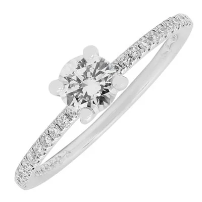 Martin Flyer Diamond Engagement Ring in 14kt White Gold (1/2ct tw)